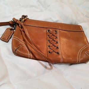 Coach Leather Wristlet